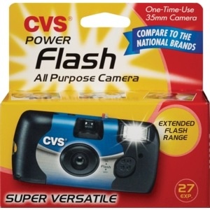 slide 1 of 1, CVS Pharmacy One-Time-Use Camera Power Flash 27 Exposures, 27 ct