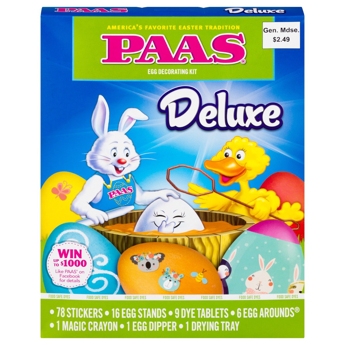 slide 1 of 9, Paas Large Egg Decorating Kit, 1 ct