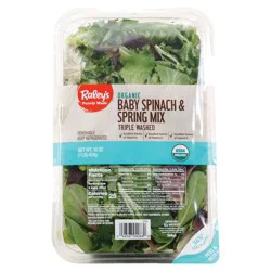 Raley's Spinach and Spring Mix, 50/50 Blend, 16 oz