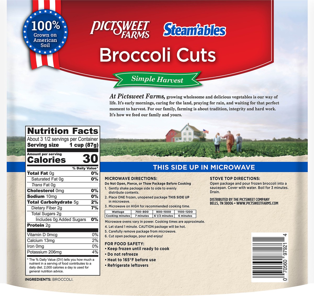 slide 3 of 7, PictSweet Broccoli Cuts, 10 oz