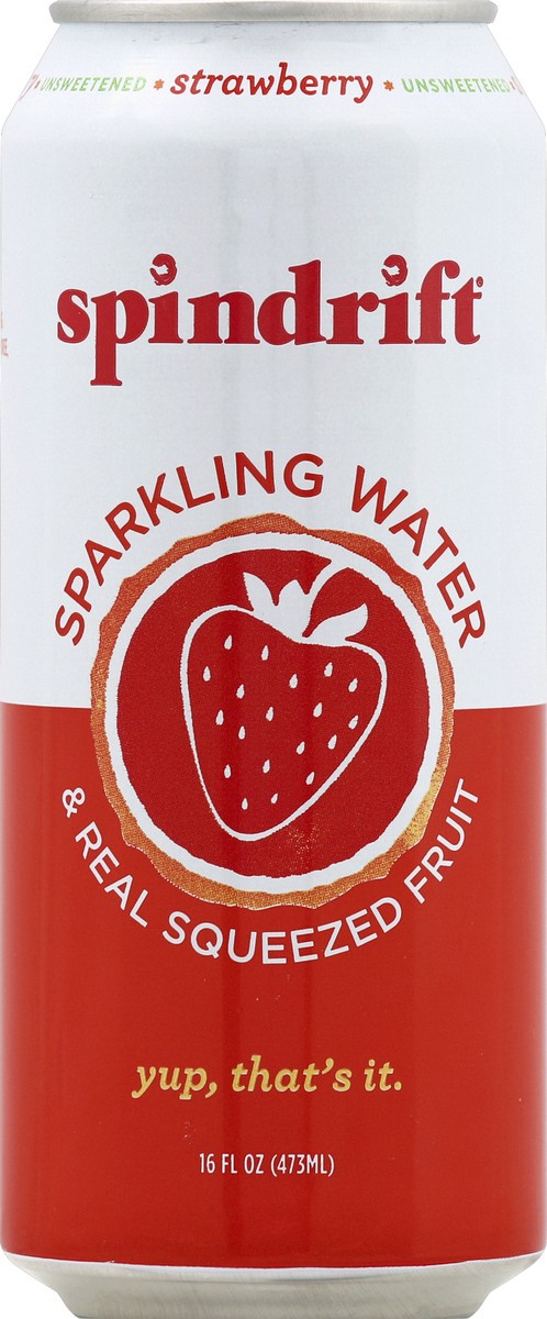 slide 4 of 4, Spindrift Strawberry Sparkling Water - 16 fl oz, 16 fl oz