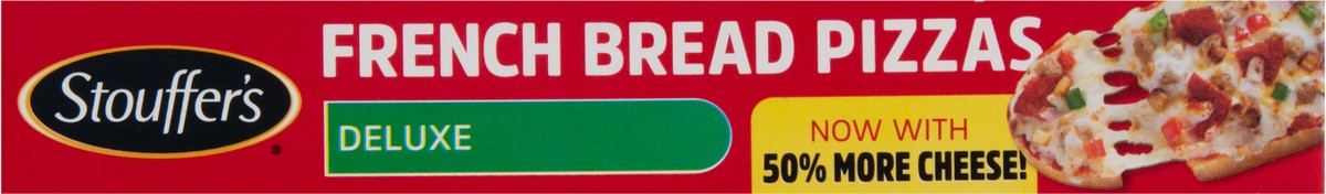 slide 3 of 9, STOUFFER'S Deluxe French Bread Frozen Pizza 12.75oz Box, 12.7 oz