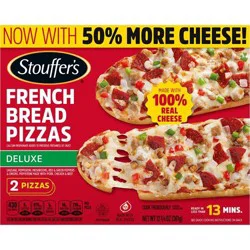 STOUFFER'S Deluxe French Bread Frozen Pizza 12.75oz Box