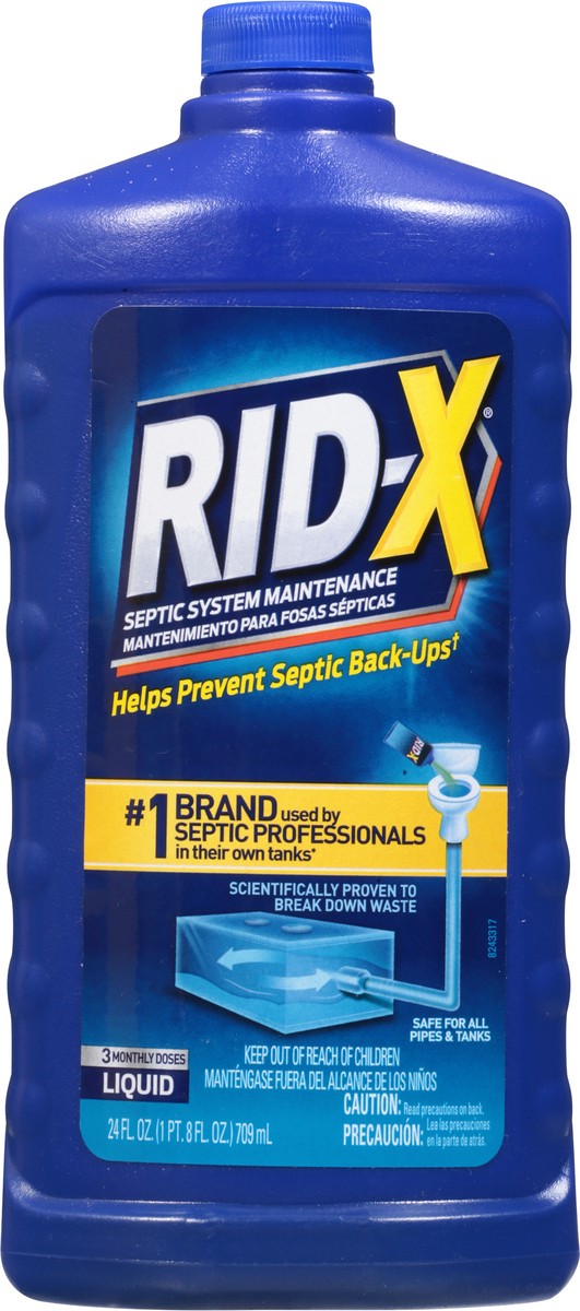 slide 6 of 9, RID-X Reckitt Benckiser RID-X Septic System Treatment - Liquid, 24 oz