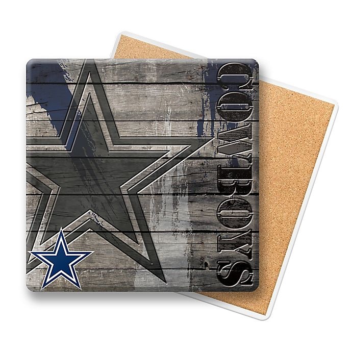 slide 1 of 1, NFL Dallas Cowboys Wooden Coasters, 6 ct