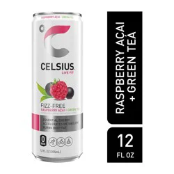 Celsius Originals Green Tea Raspberry Acai, Single Can - 12 oz