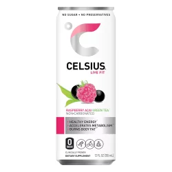 Celsius Originals Green Tea Raspberry Acai, Single Can - 12 oz
