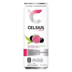 Celsius Originals Green Tea Raspberry Acai, Single Can
