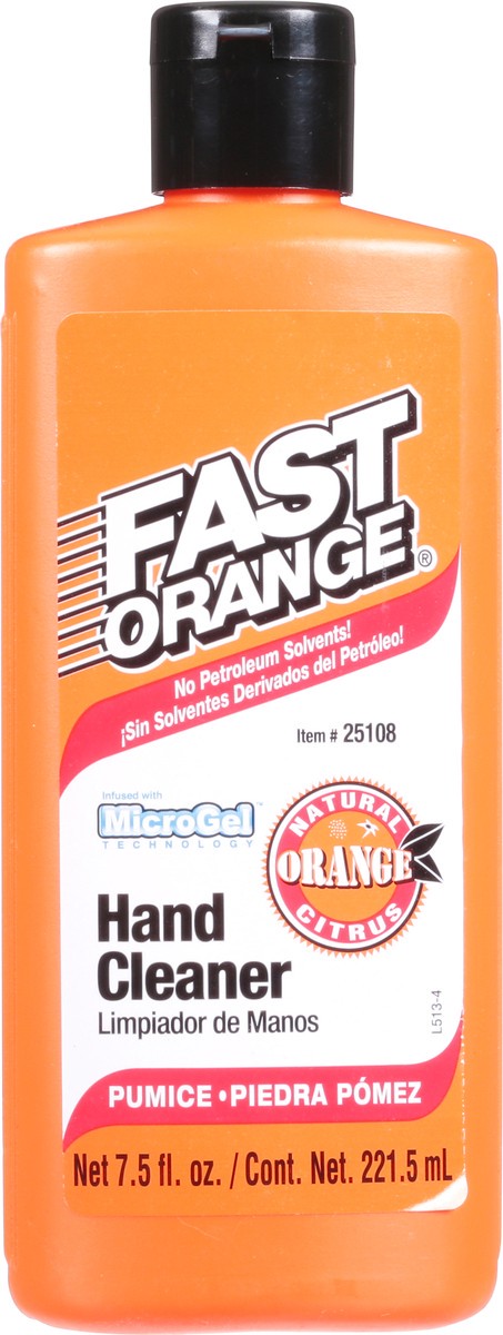 slide 3 of 13, Fast Orange Pumice Natural Orange Citrus Hand Cleaner 7.5 fl oz, 7.5 fl oz