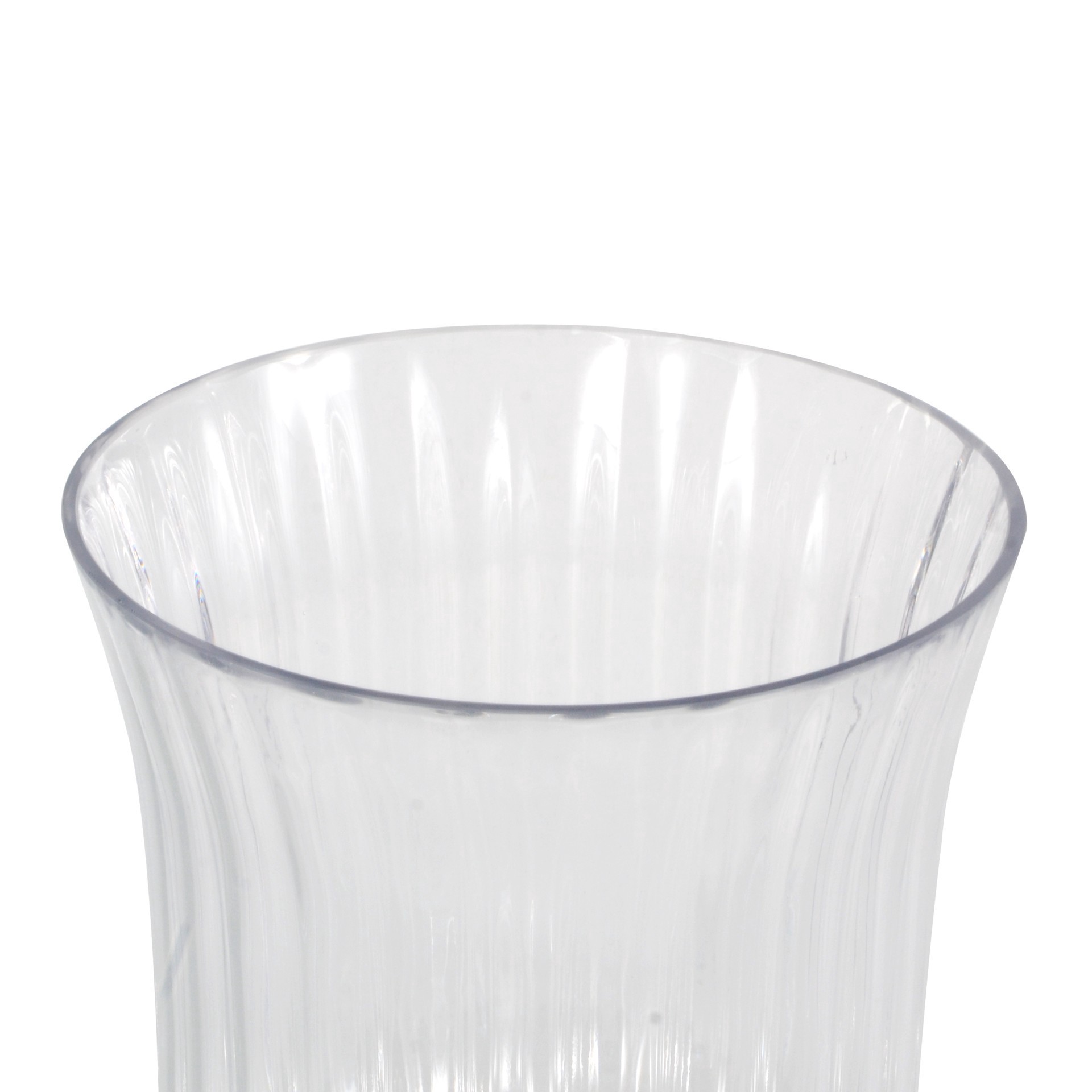slide 2 of 4, 10" Fluted Glass Vase By Ashland, 10 in