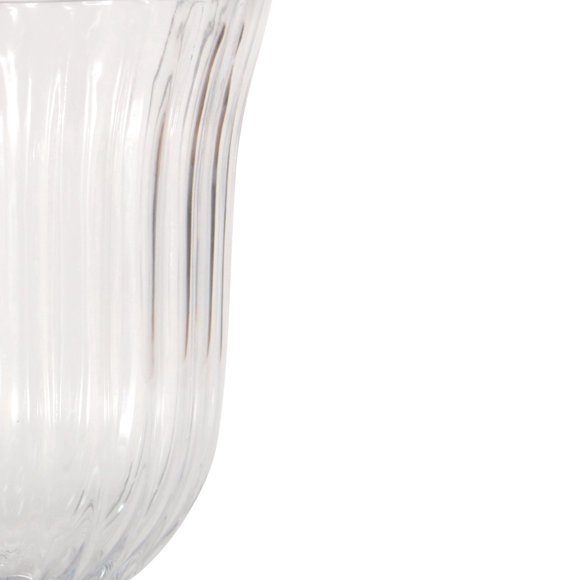 slide 3 of 4, 10" Fluted Glass Vase By Ashland, 10 in