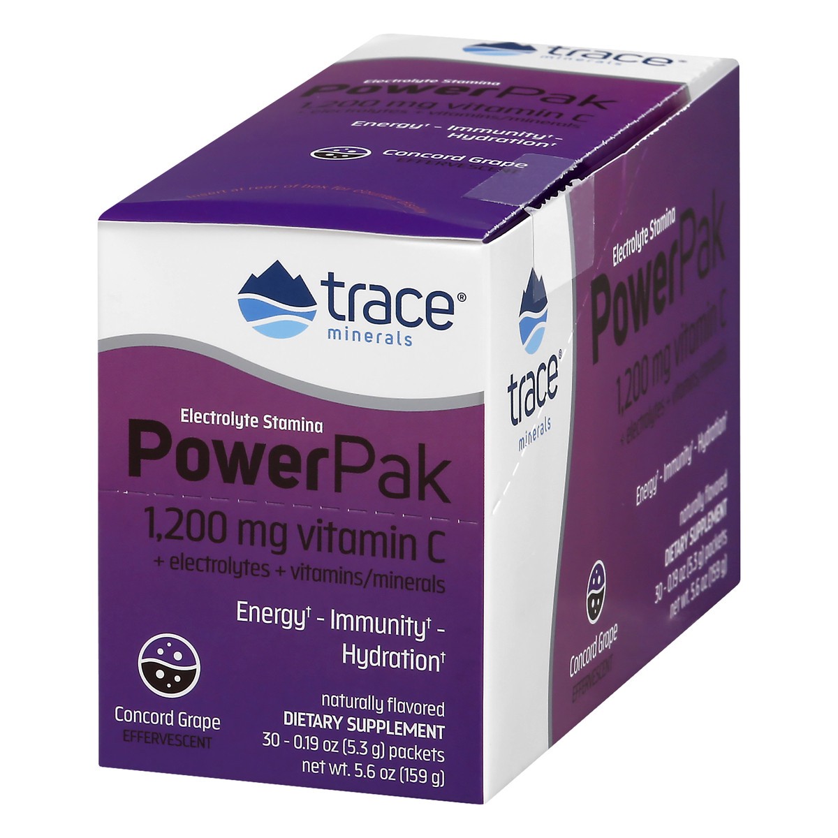 slide 4 of 9, Trace Power Pak Effervescent Concord Grape Electrolyte Stamina 0.19 oz, 0.19 oz