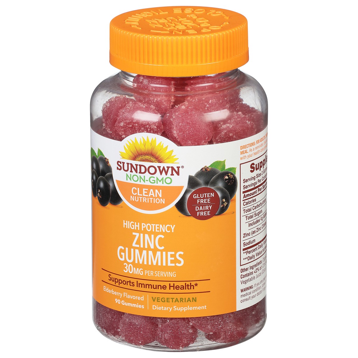 slide 8 of 9, Sundown Zinc Gummies, 90 ct