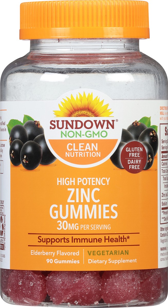 slide 2 of 9, Sundown Zinc Gummies, 90 ct