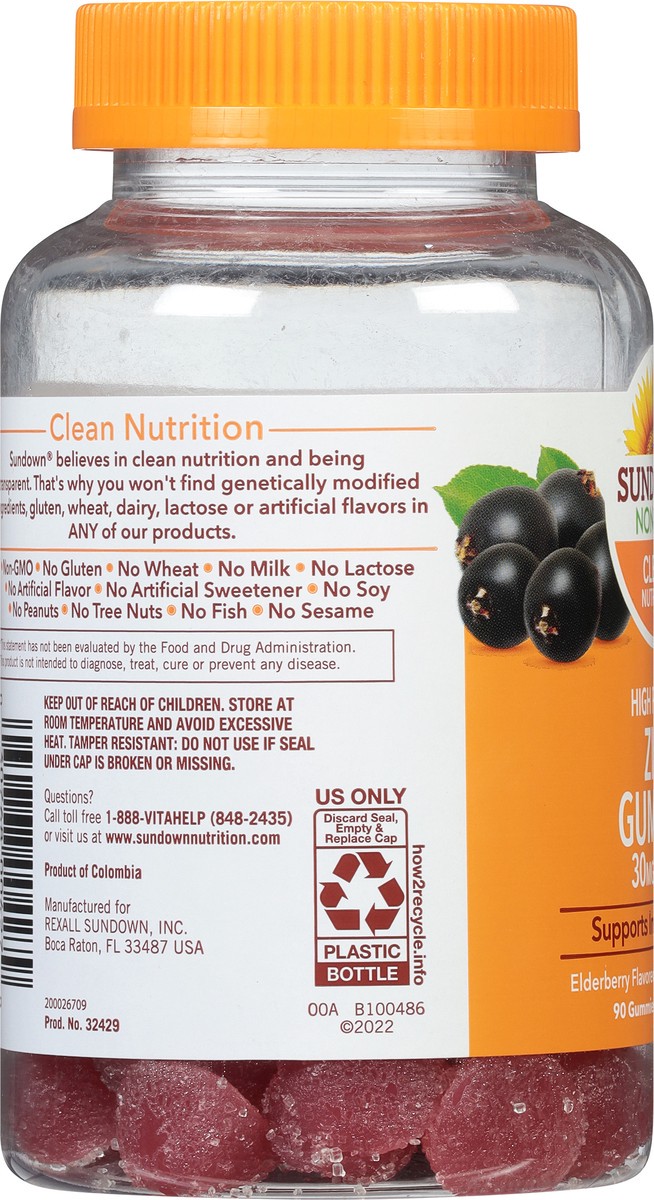 slide 9 of 9, Sundown Zinc Gummies, 90 ct