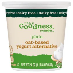 True Goodness Oat Milk Yogurt, Plain