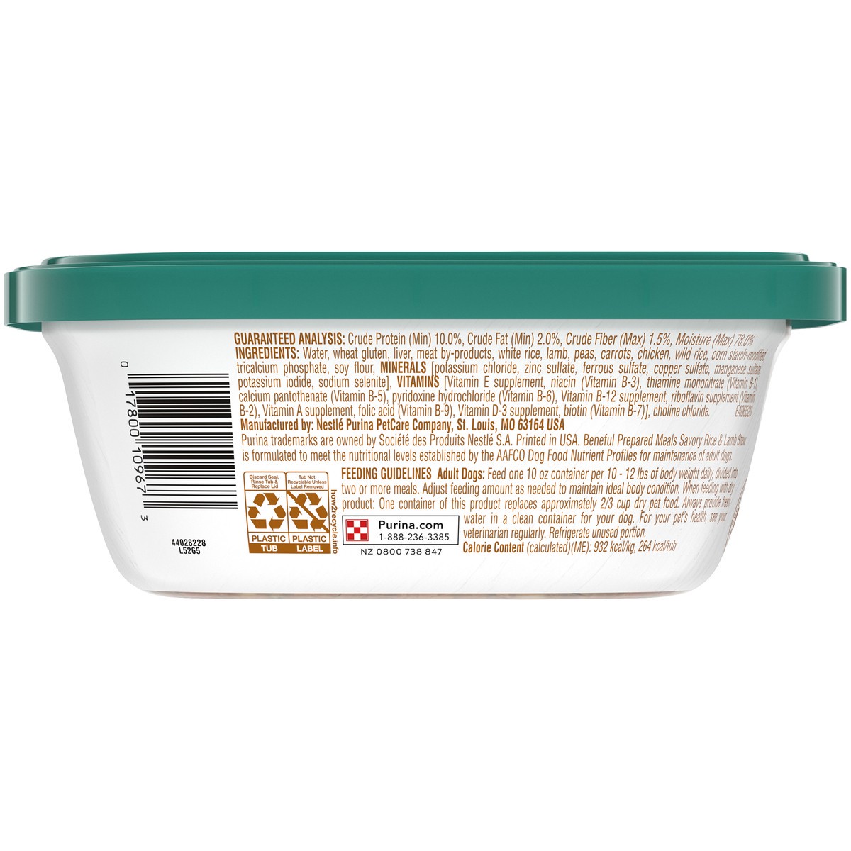 slide 5 of 9, Purina Beneful Prepared Meals Stew Recipes Wet Dog Food Lamb Stew - 10oz, 10 oz