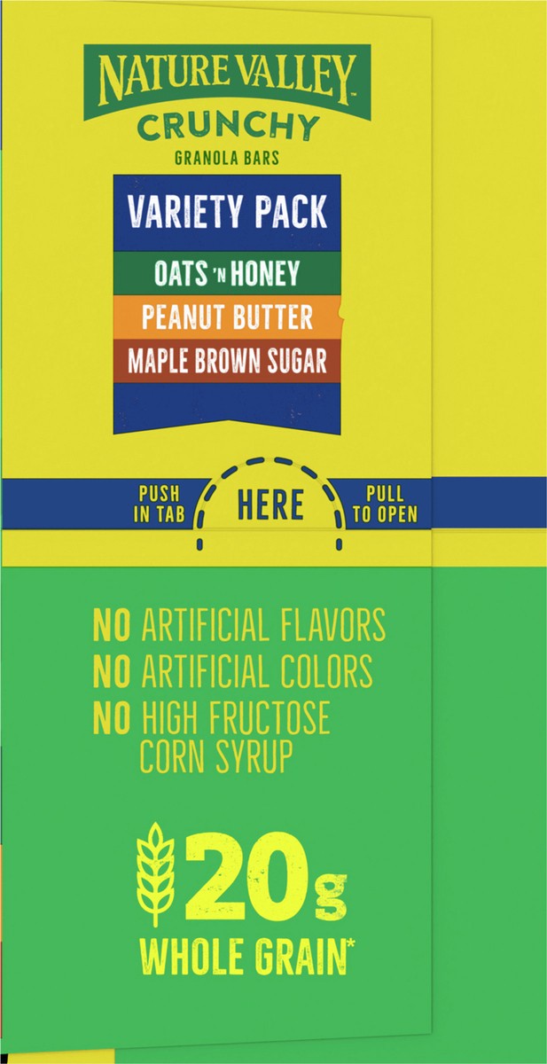 slide 13 of 13, Nature Valley Crunchy Granola Bars, Variety Pack, 24 Bars, 17.88 OZ (12 Pouches), 12 ct