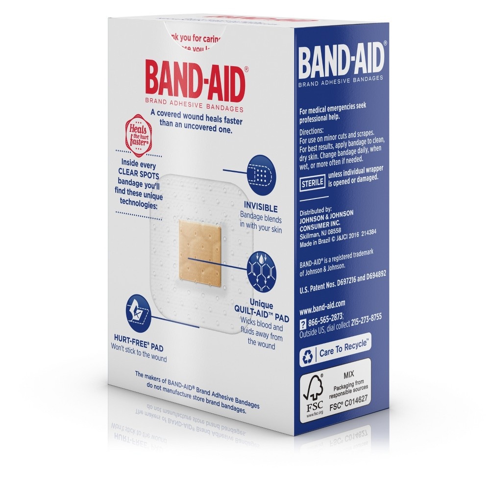 BAND-AID Clear Spot Bandages 50 ct | Shipt