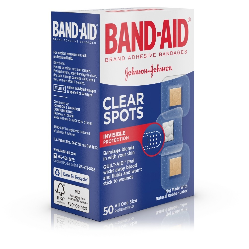 BAND-AID Clear Spot Bandages 50 ct | Shipt