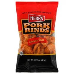 Herr's Pork Rinds, Smoked Hot