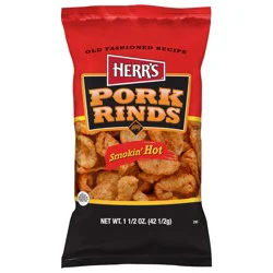 Herr's Pork Rinds, Smoked Hot