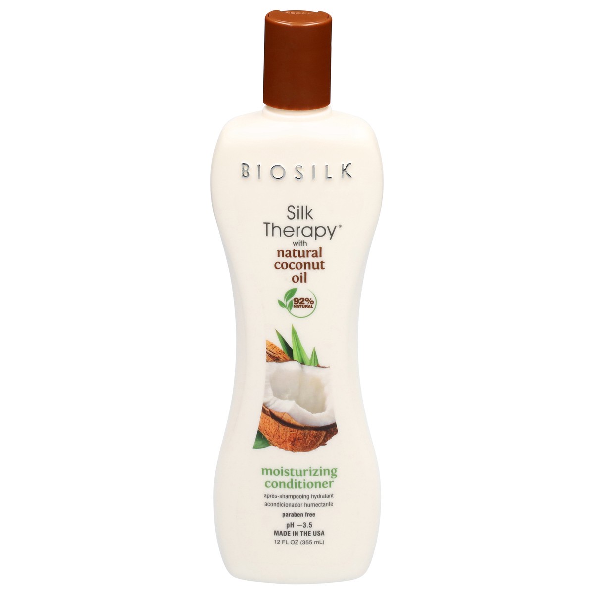 slide 13 of 13, BioSilk Moisturizing Conditioner with Natural Coconut Oil 12 fl oz, 12 fl oz