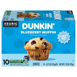 Dunkin'' Dunkin'’ Blueberry Muffin Ground Coffee, Medium Roast, Keurig K-Cup Pods, 10 Count Box