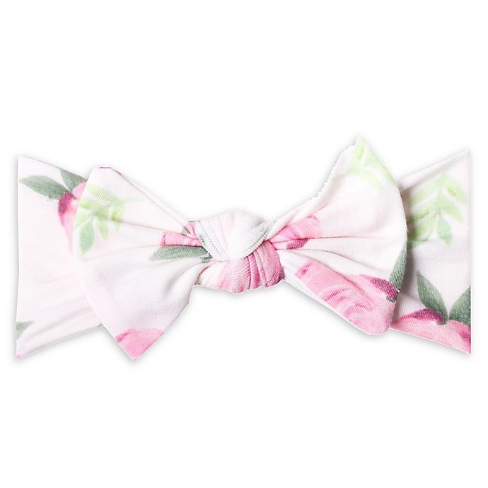 slide 1 of 7, Copper Pearl Grace Bow Headband - Pink Flower, 1 ct