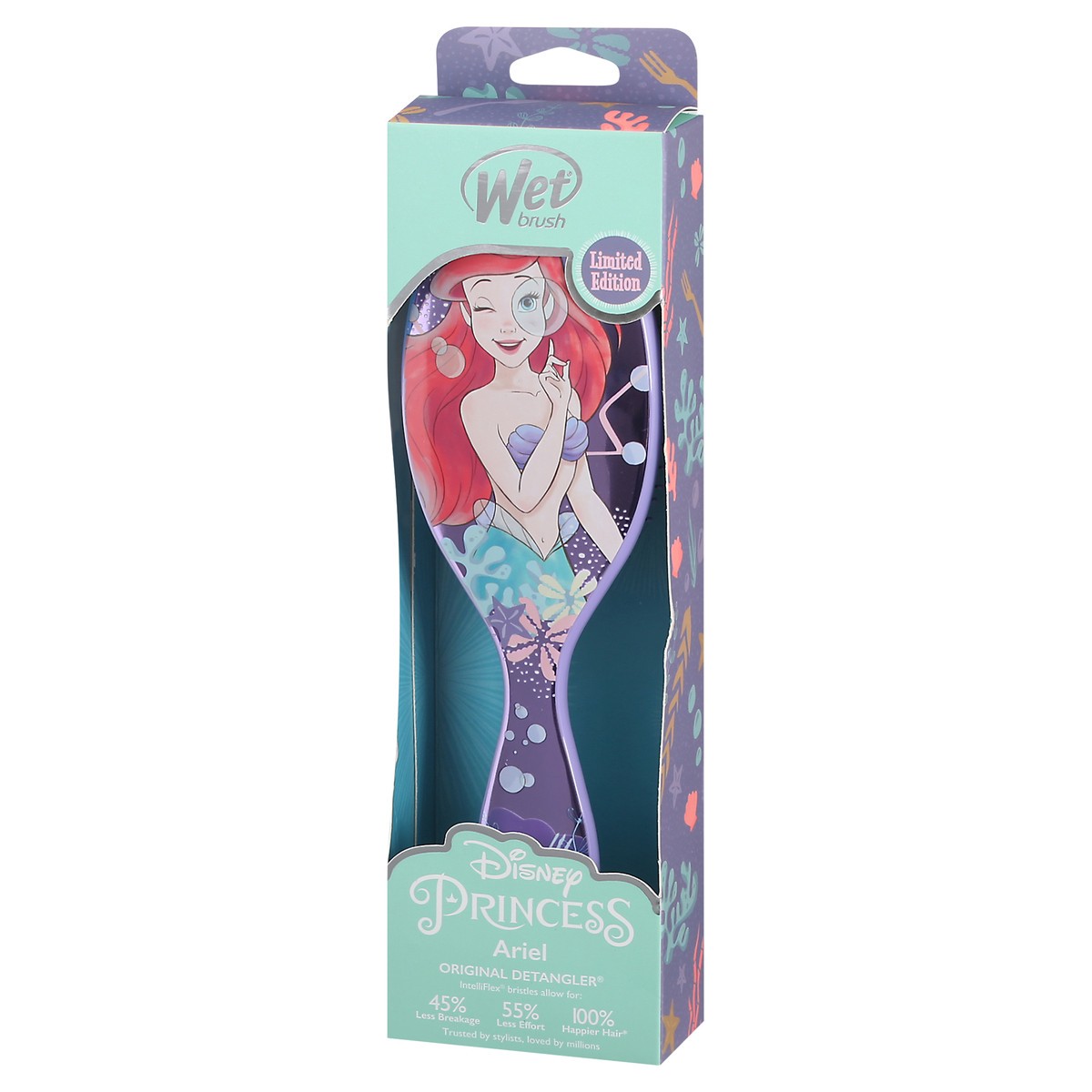 slide 5 of 12, Wet Brush Purple Disney Princess Ariel Original Detangler Brush 1 ea, 1.0 ct