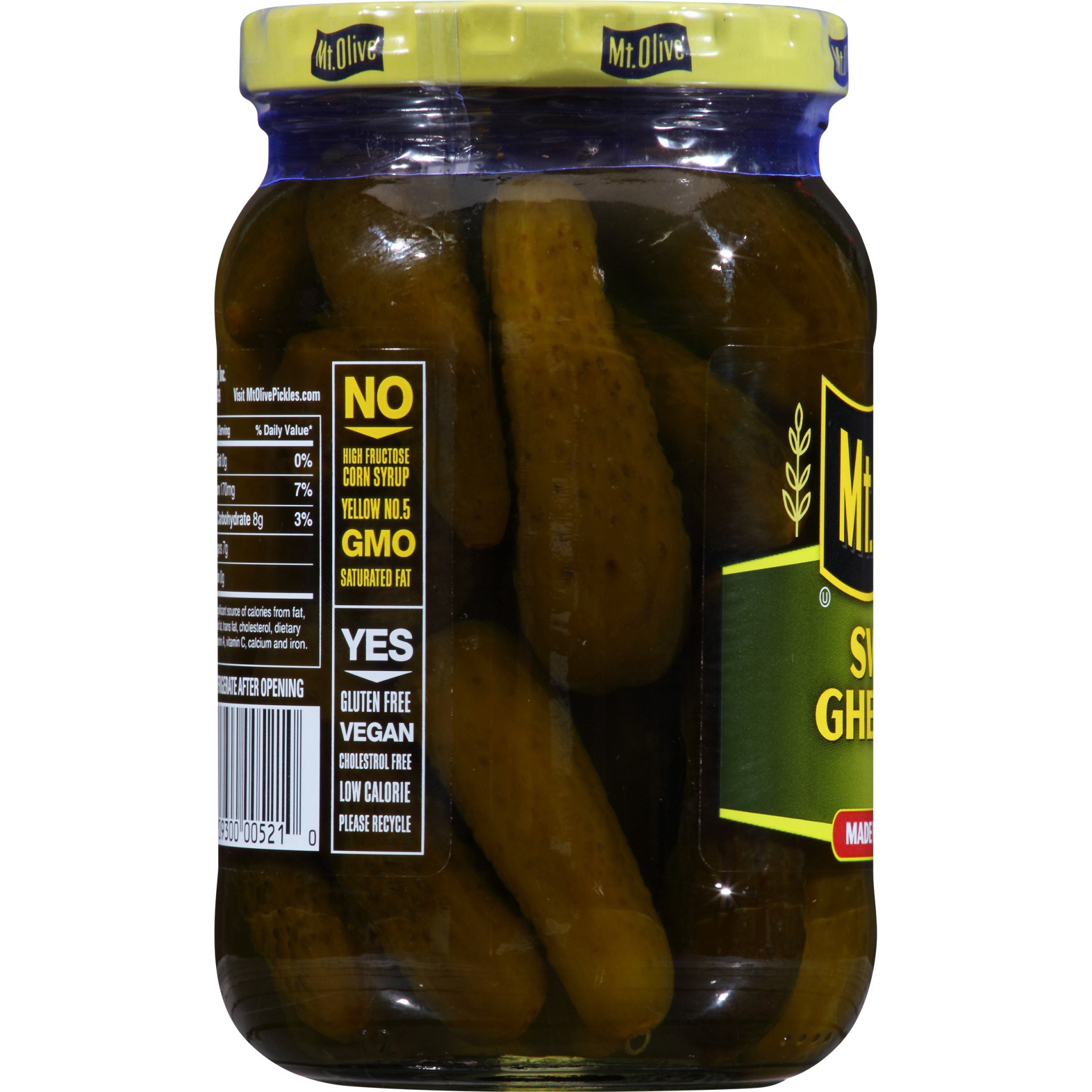 slide 6 of 6, Mt. Olive Sweet Gherkins, 16 oz