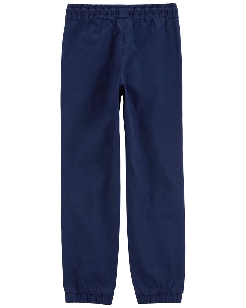 slide 3 of 3, Oshkosh Kid Canvas Drawstring Joggers Navy 7, 1 ct