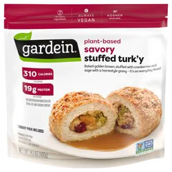 GARDEIN Plant-Based Savory Stuffed Turk'y, Vegan, Frozen, 14.1 oz