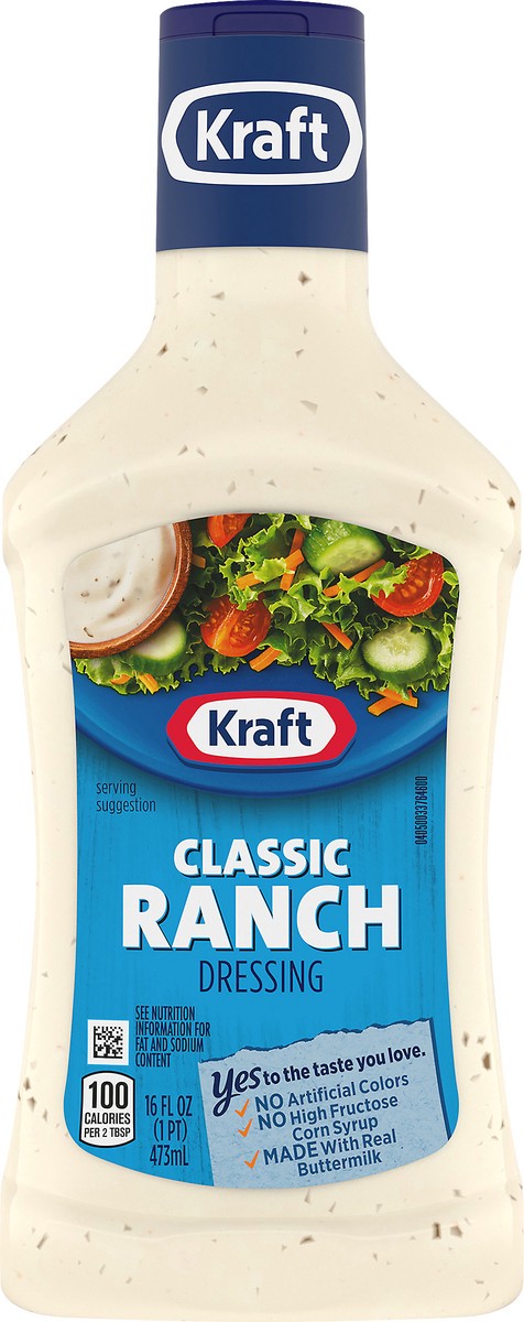 slide 5 of 12, Kraft Classic Ranch Salad Dressing, 16 fl oz Bottle, 16 fl oz