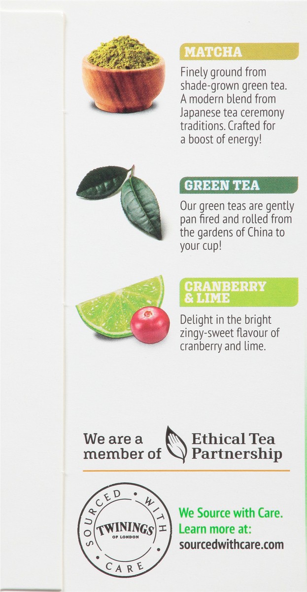 slide 4 of 9, Twinings Superblends Tea Bags Energizing Matcha Cranberry & Lime Green Tea 18 Tea Bags - 18 ct, 18 ct