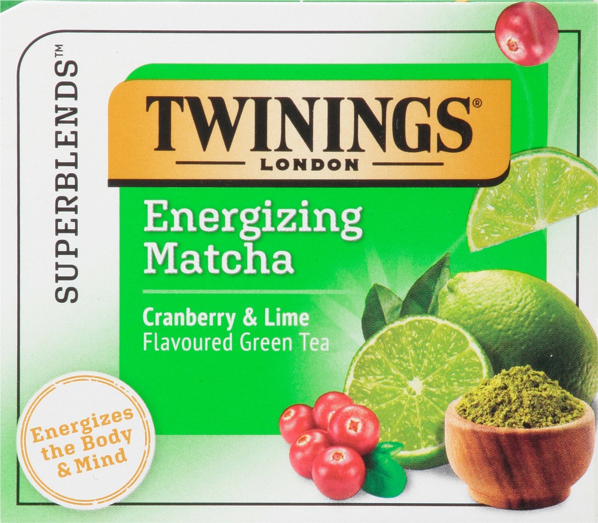 slide 3 of 9, Twinings Superblends Tea Bags Energizing Matcha Cranberry & Lime Green Tea 18 Tea Bags - 18 ct, 18 ct