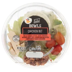 Giant Chicken BLT Salad Bowls w/Buttermilk Ranch Dressing