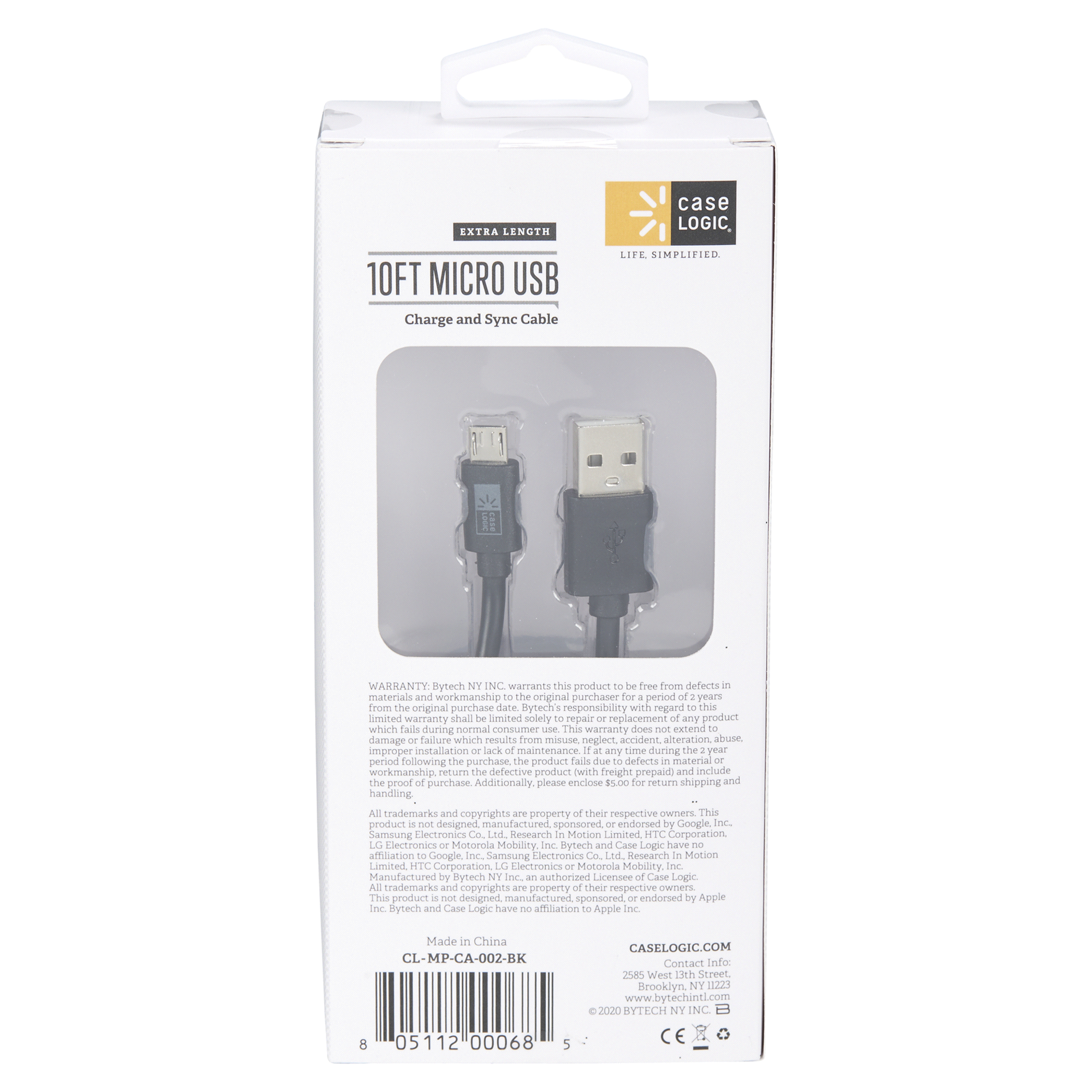 slide 21 of 29, Case Logic Black Micro USB Cable, 10 ft