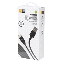 slide 8 of 29, Case Logic Black Micro USB Cable, 10 ft