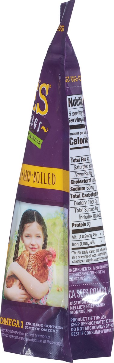 slide 12 of 13, Nellie's Free Range Hard-Boiled Eggs Medium 6 ea, 6 ct