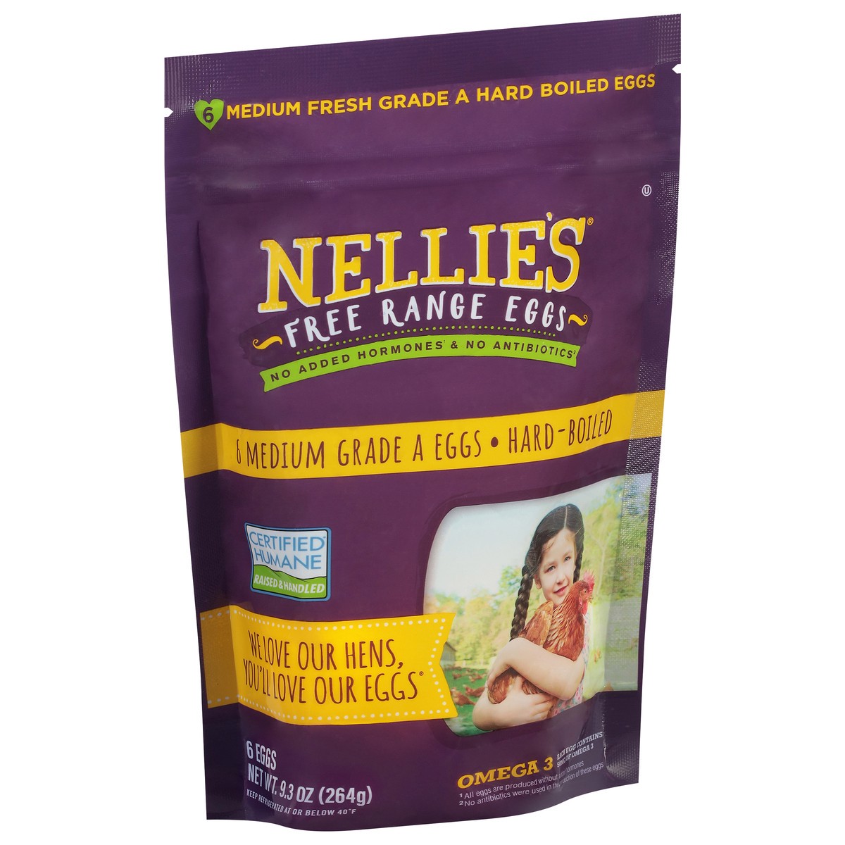 slide 7 of 13, Nellie's Free Range Hard-Boiled Eggs Medium 6 ea, 6 ct