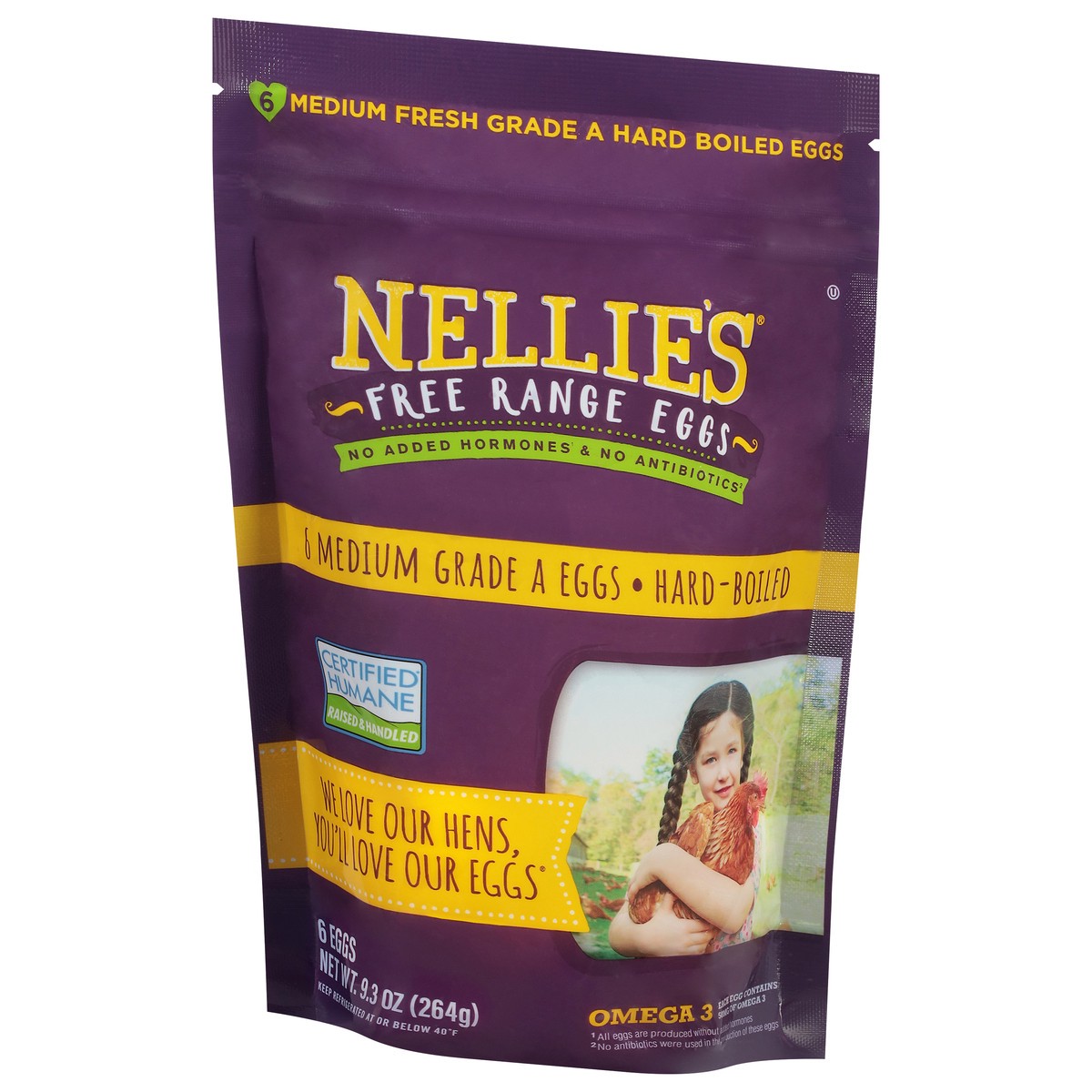 slide 2 of 13, Nellie's Free Range Hard-Boiled Eggs Medium 6 ea, 6 ct