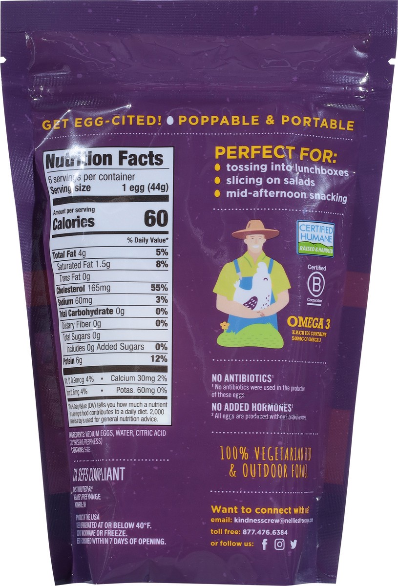 slide 11 of 13, Nellie's Free Range Hard-Boiled Eggs Medium 6 ea, 6 ct