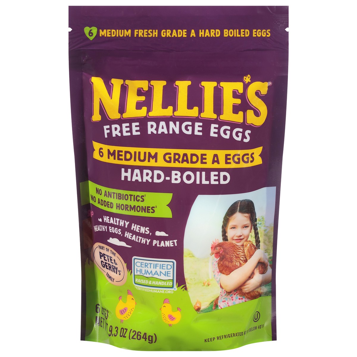 slide 1 of 13, Nellie's Free Range Hard-Boiled Eggs Medium 6 ea, 6 ct