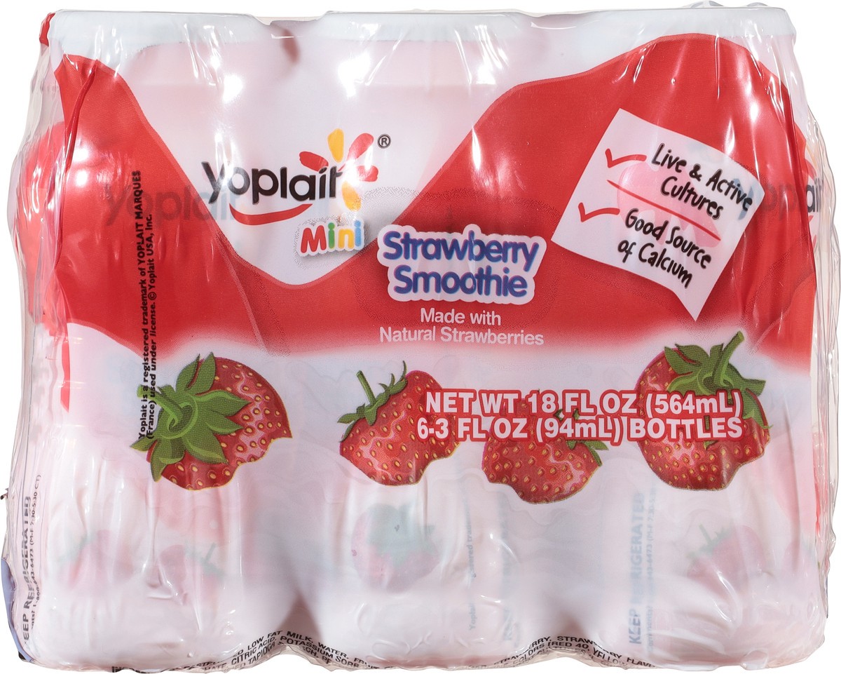 slide 14 of 14, Yoplait Strawberry Smoothie Mini 6 - 3 fl oz Bottles, 6 ct