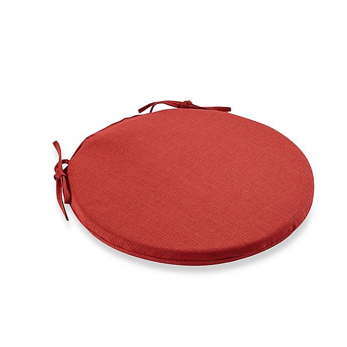 slide 1 of 1, Destination Summer Medford Solid Outdoor Bistro Chair Cushion - Cherry, 1 ct