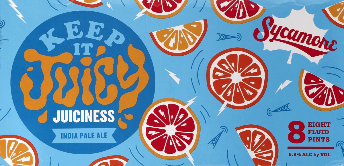 slide 11 of 11, Sycamore Keep It Juicy Juiciness India Pale Ale Beer 8 ea, 8 ct; 16 oz