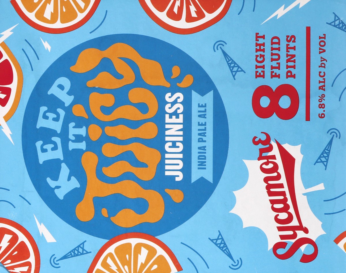 slide 2 of 11, Sycamore Keep It Juicy Juiciness India Pale Ale Beer 8 ea, 8 ct; 16 oz