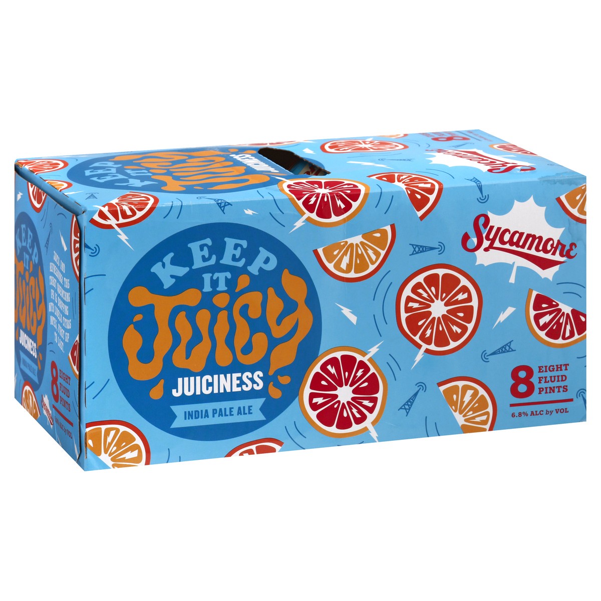 slide 10 of 11, Sycamore Keep It Juicy Juiciness India Pale Ale Beer 8 ea, 8 ct; 16 oz