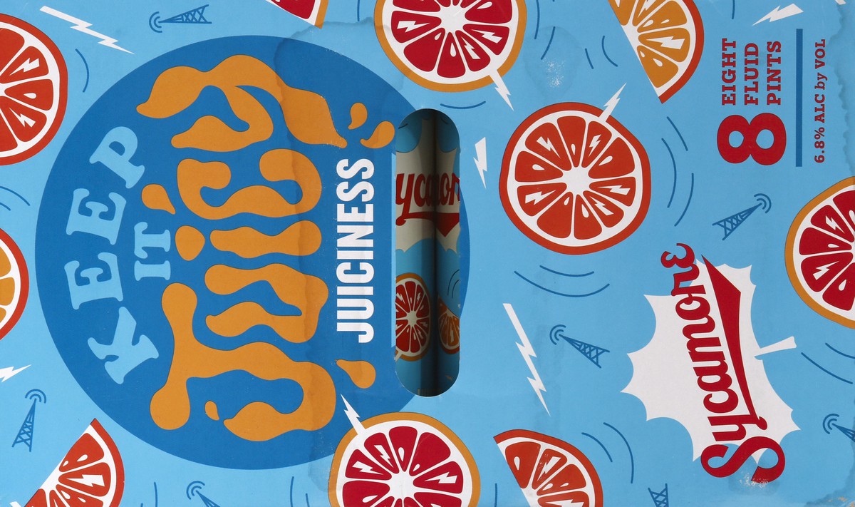 slide 3 of 11, Sycamore Keep It Juicy Juiciness India Pale Ale Beer 8 ea, 8 ct; 16 oz